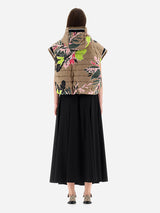 Herno Reversible Hooded Gilet in Floral