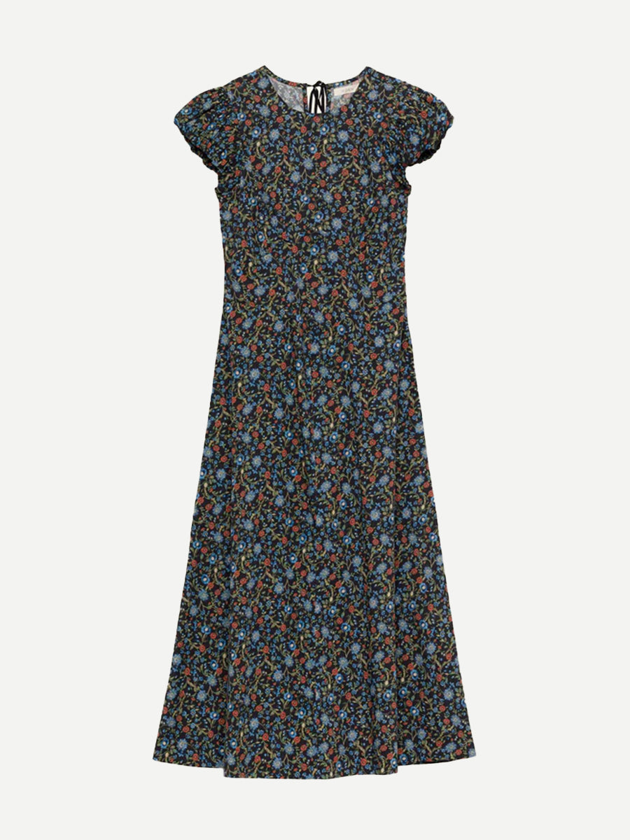 Doen Rhodia Dress in Noir Prairie De Montagne