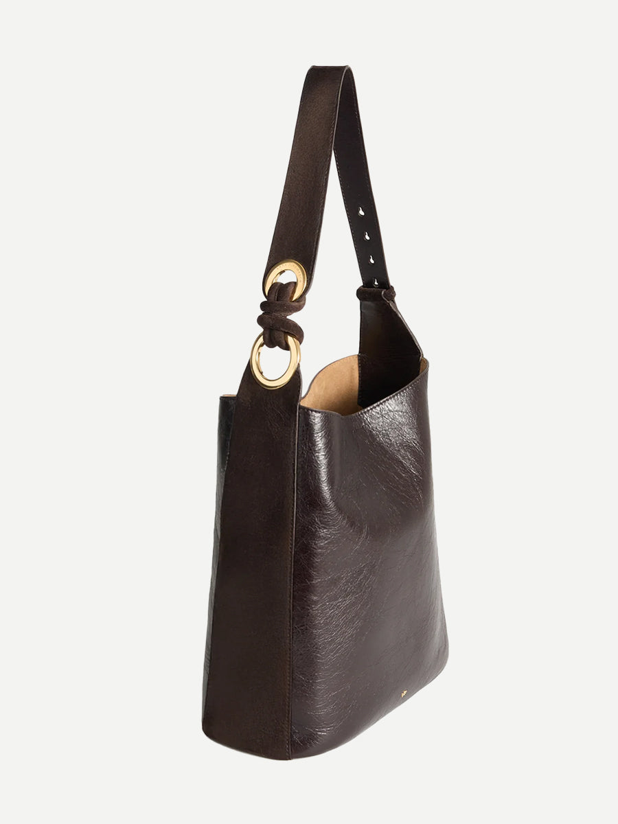 Anya Hindmarch Ringo Shoulder Bag in Chocolate