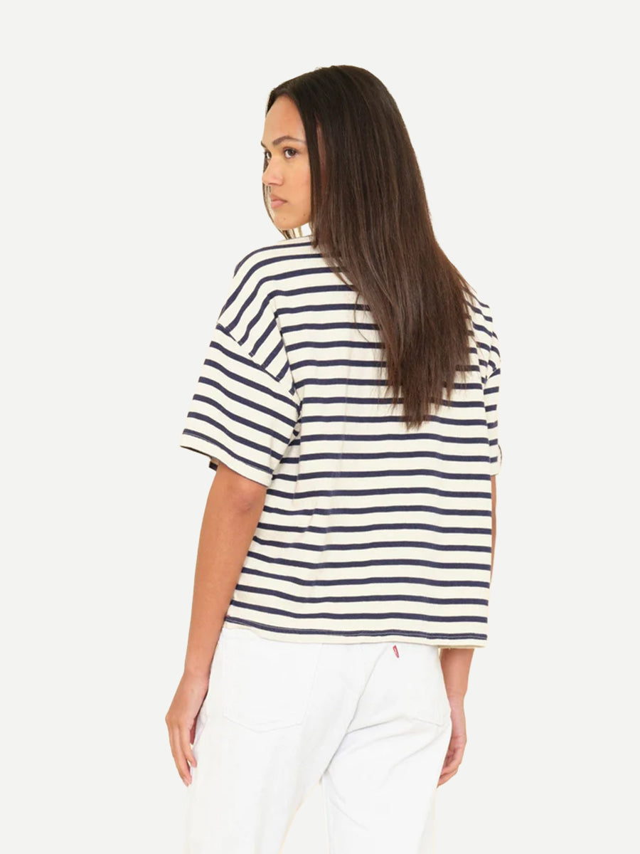 Xirena Romeo Tee in Natural Stripe