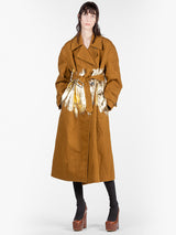 Dries Van Noten Ronas HP 7251 Coat in Umber