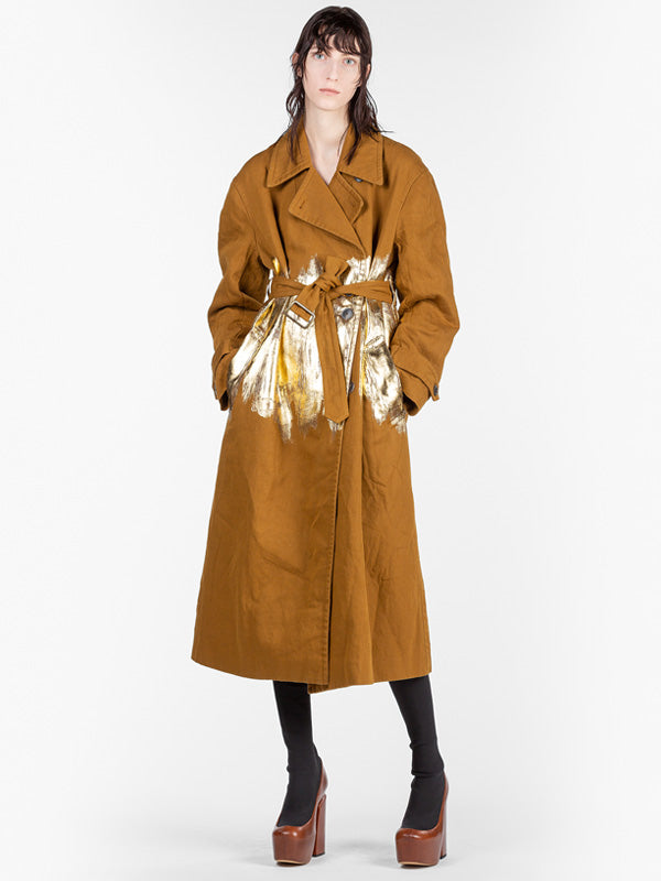 Dries Van Noten Ronas HP 7251 Coat in Umber