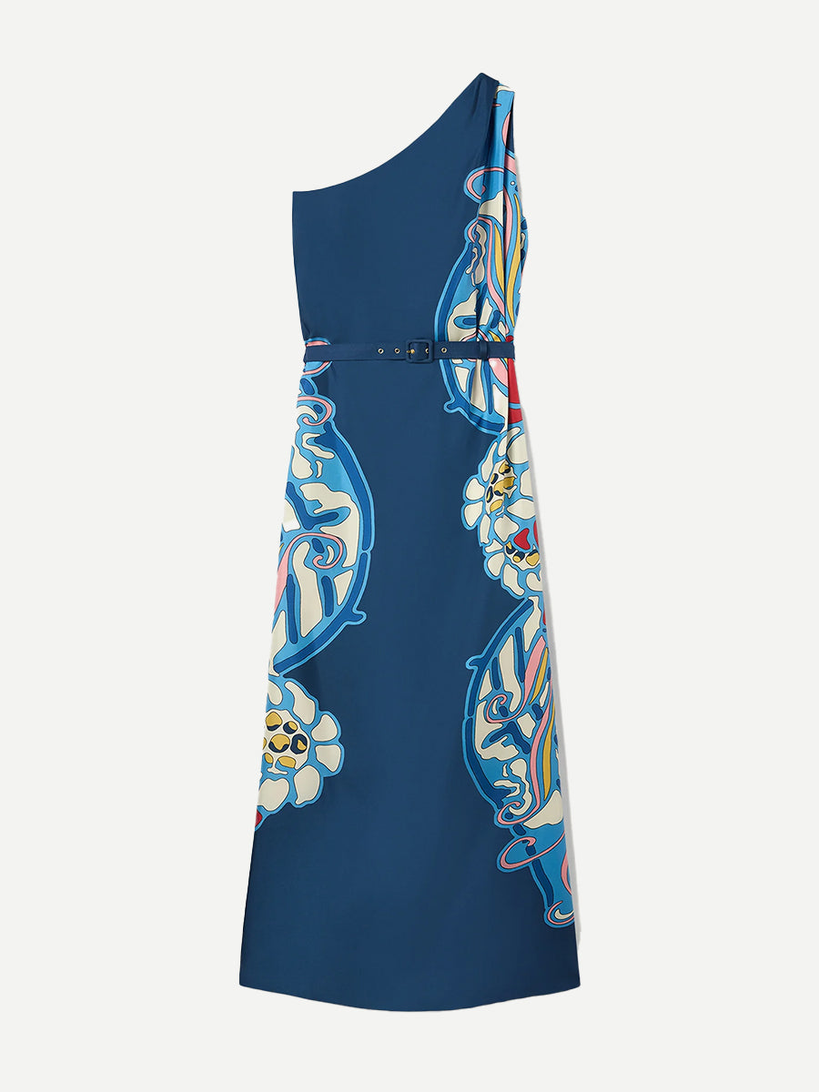 Roy Dress in Lemuria Placee Blue