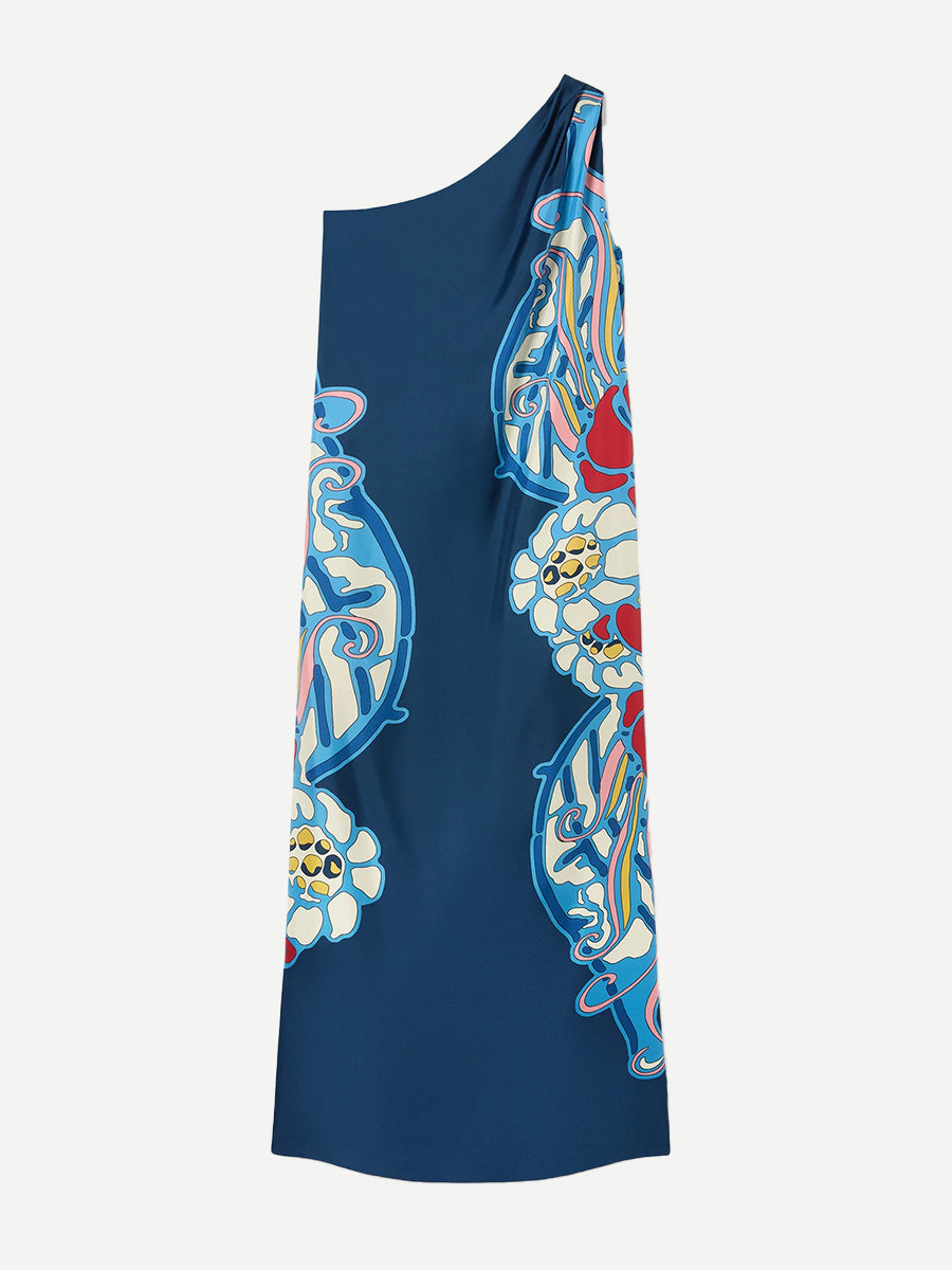 Roy Dress in Lemuria Placee Blue