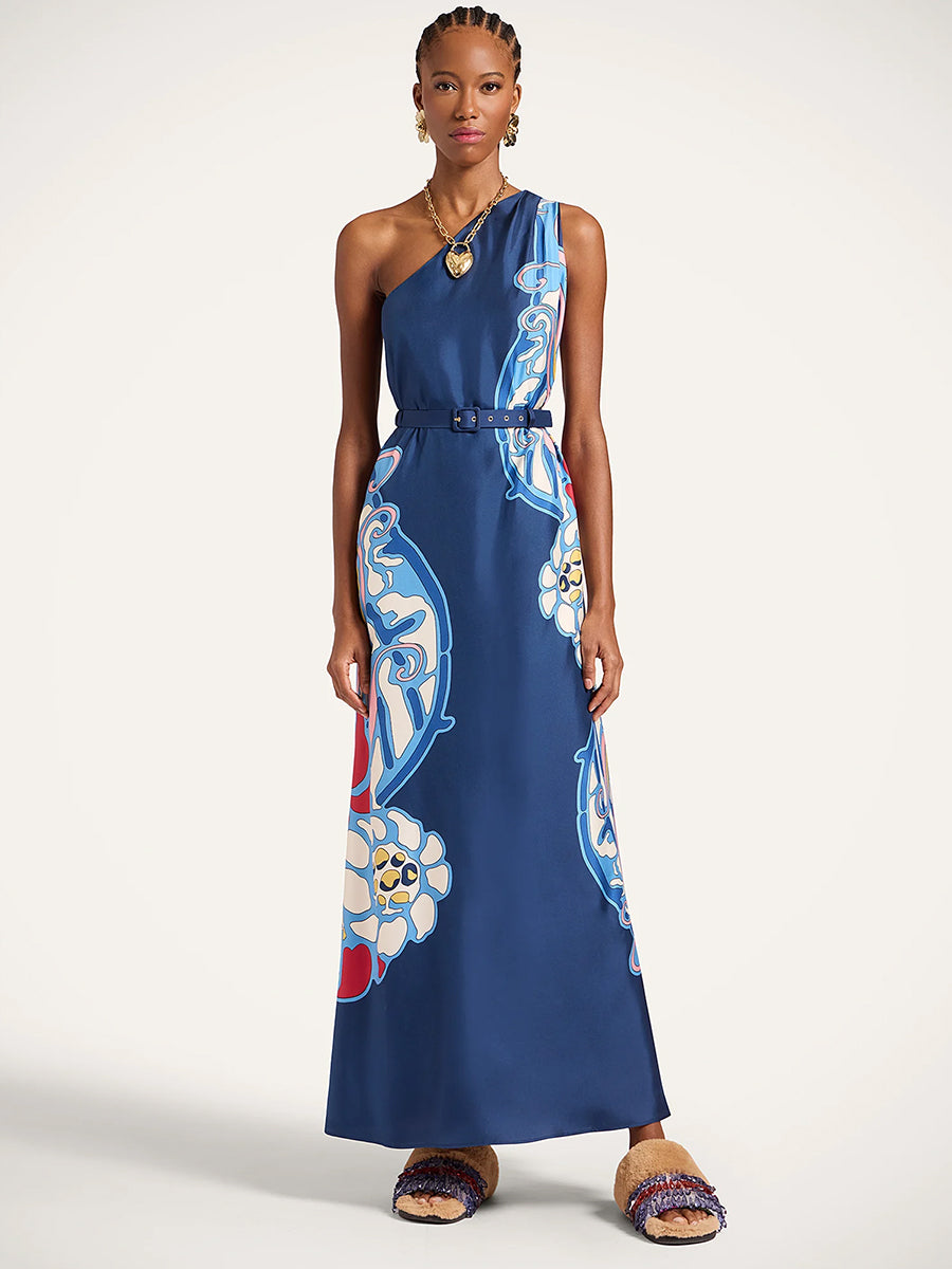 Roy Dress in Lemuria Placee Blue