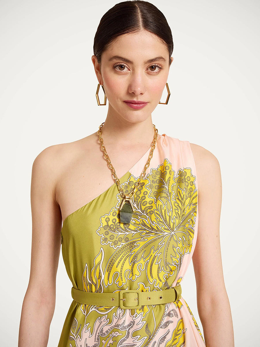 Roy Dress in Swathe Placee Pink