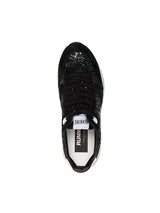 Golden Goose | Running Sole All Black Glitter