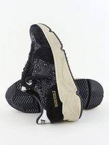 Golden Goose | Running Sole All Black Glitter