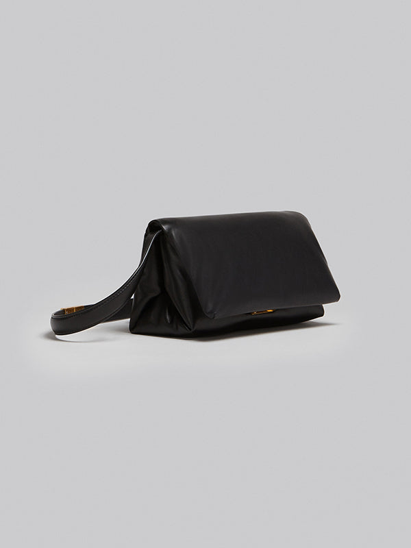 Marni | Small Prisma Leather Bag in Black