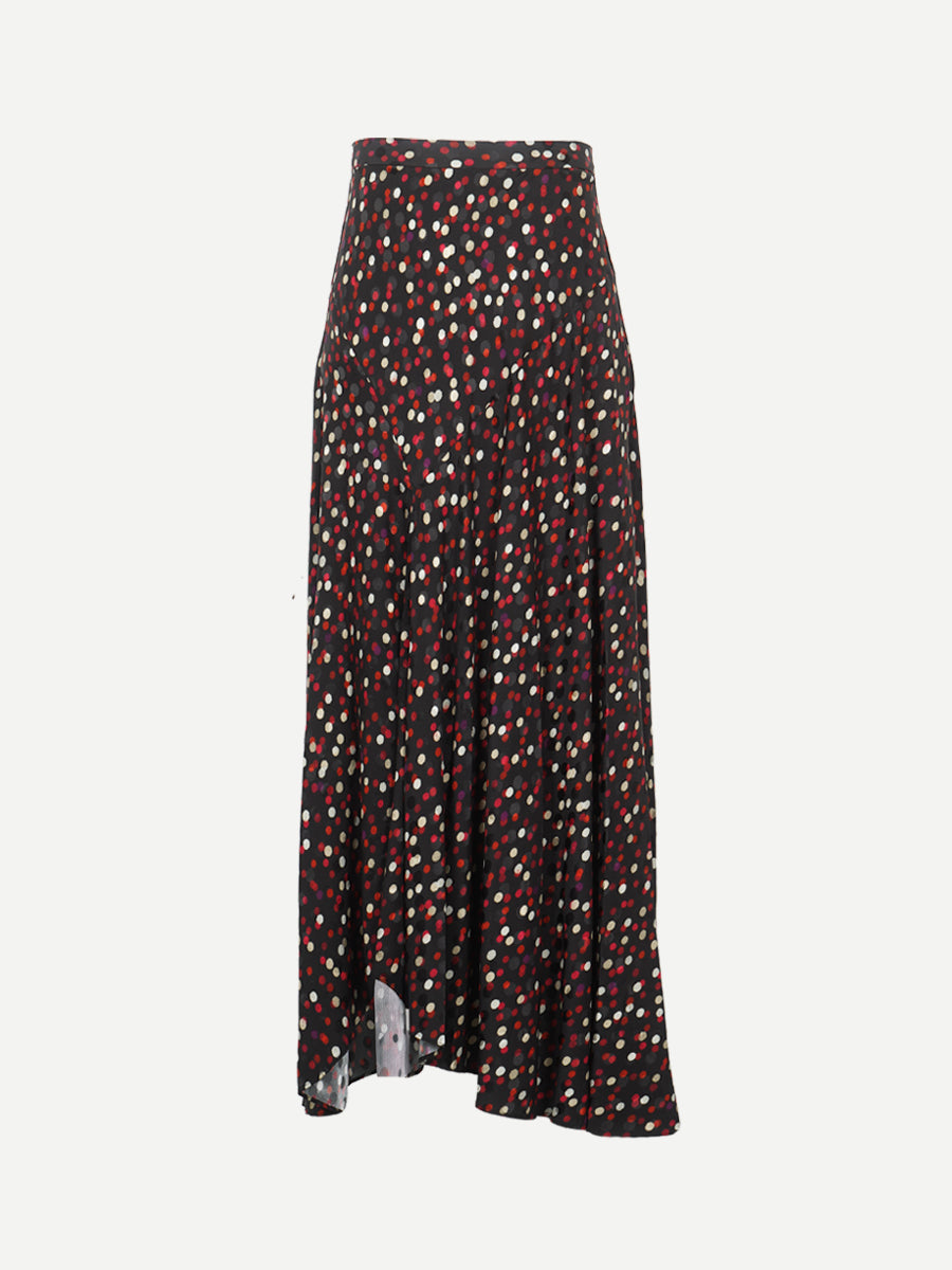 Isabel Marant Sakura Skirt in Black/Red Dot