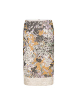 Dries Van Noten Salby Long Emb Skirt in Beige
