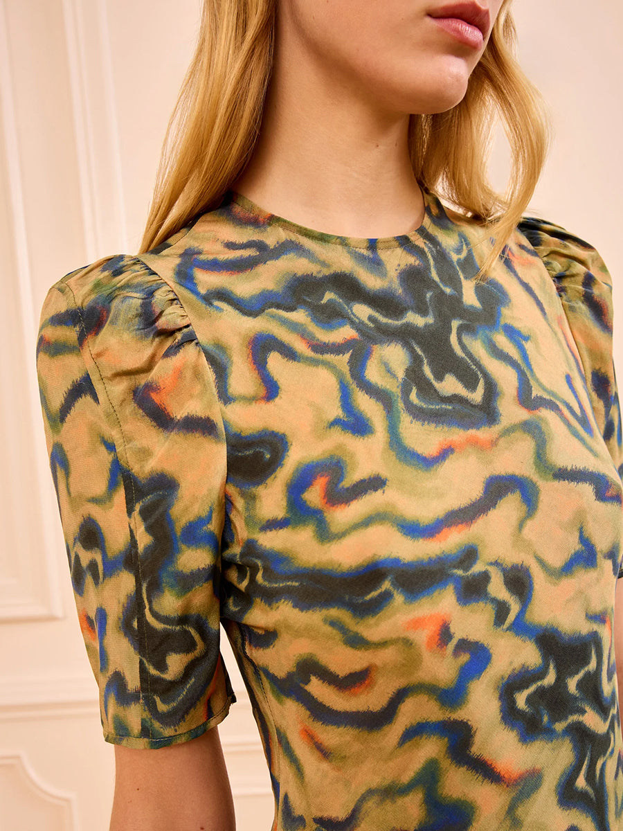 Ulla Johnson Samar Silk Dress in Geode