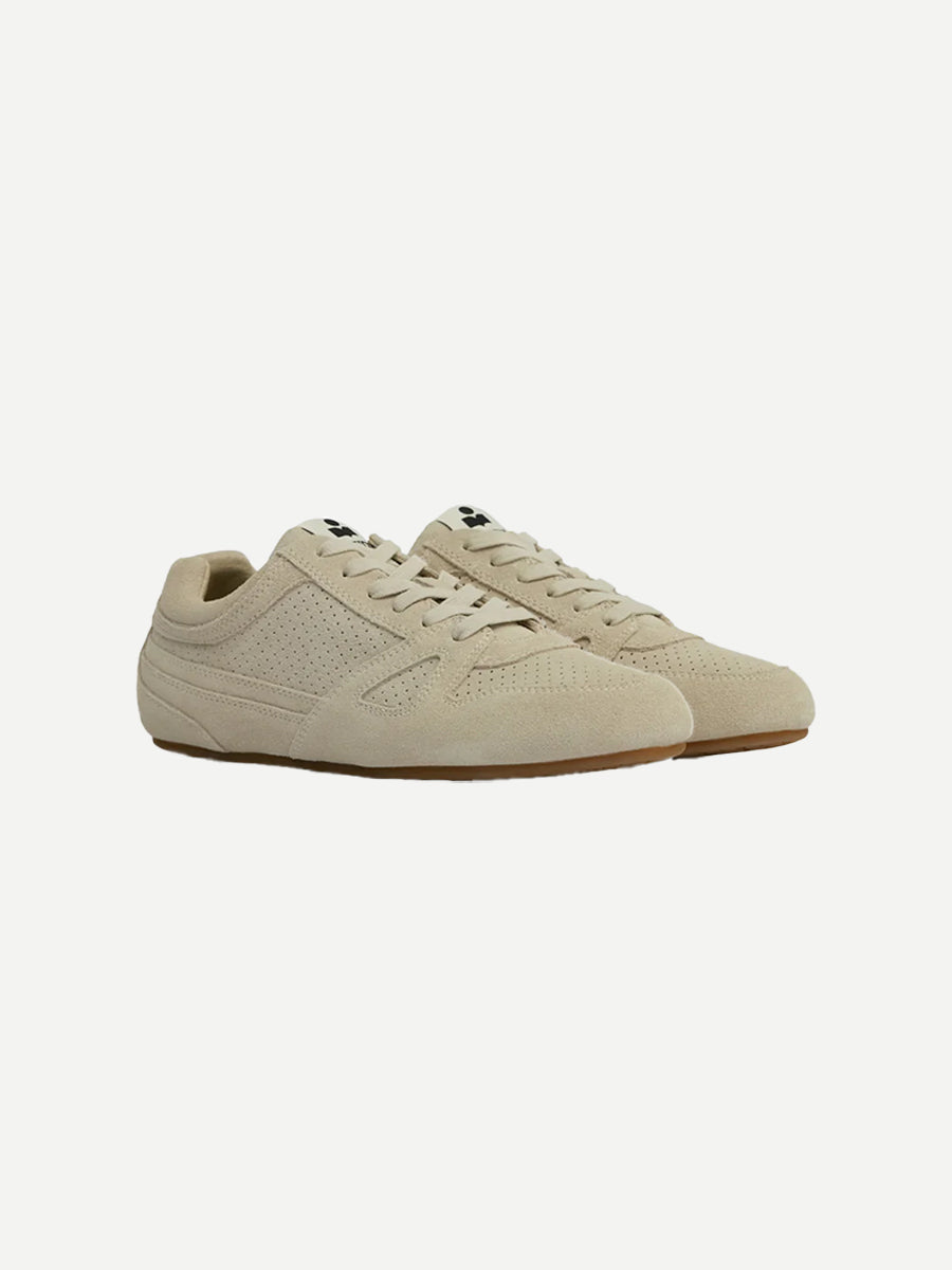 Isabel Marant Senny Low Sneakers in Chalk