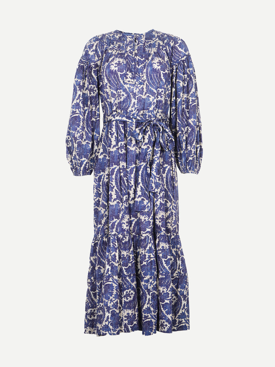 Ulla Johnson Seraphina Long Sleeve Dress in Ocean
