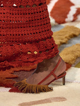 Ulla Johnson Shira Fringe Sling Back in Sierra