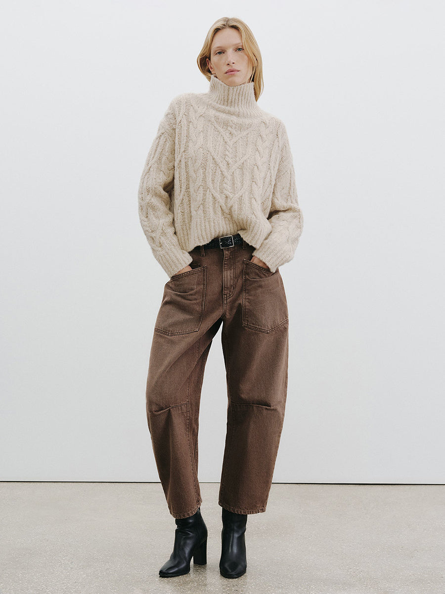 Nili Lotan Shon Jean in Vintage Brown Wash