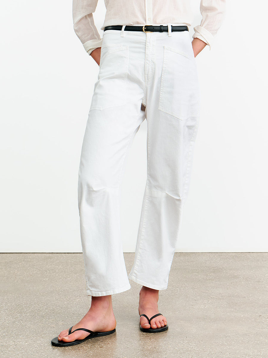 Nili Lotan Shon Pant in White