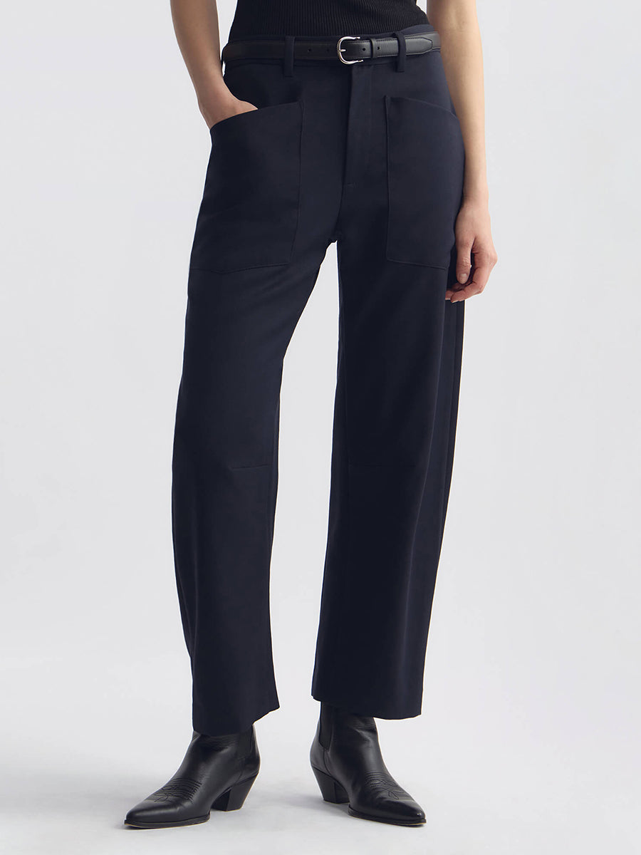 Shon Wool Pant in Midnight