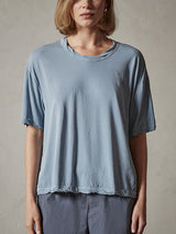 James Perse Short Sleeve Gauge Fresca Tee in Bluestone Pigment