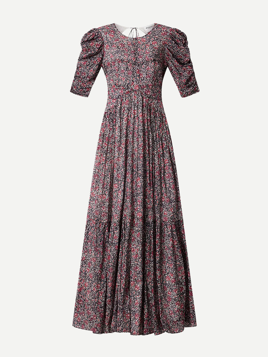 Isabel Marant Sichellia Dress in Crushed Berry