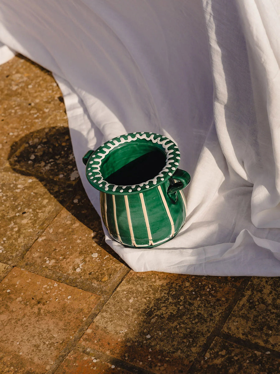 Alex and Trahanas Sicilia Ceramic Vase and Wine Cooler