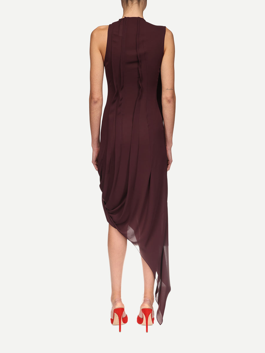 Sleeveless Dress in Acai