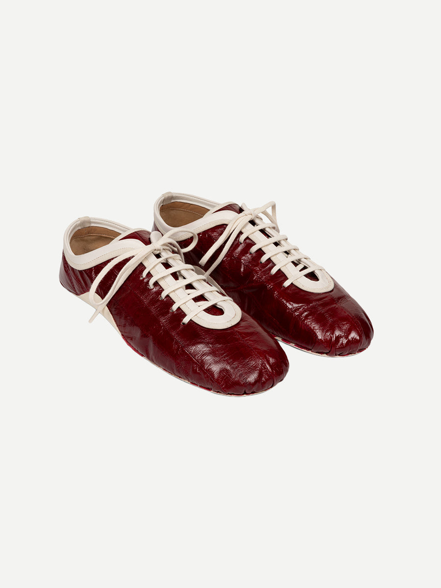 Slim Ballerina Sneakers in Red