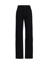 Nili Lotan Smith Jean in Distressed Black