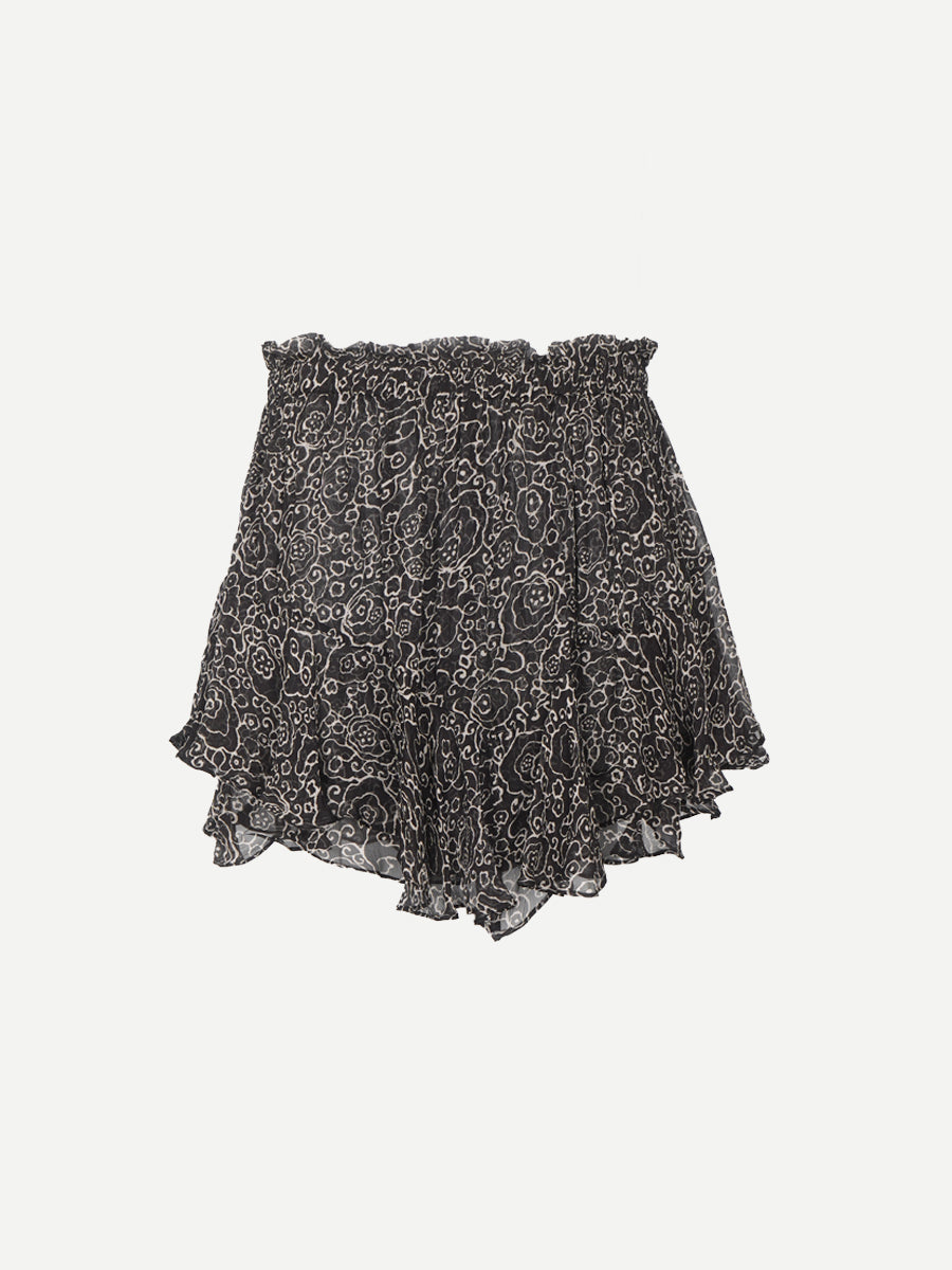 Isabel Marant Sornal Shorts in Black/Ecru