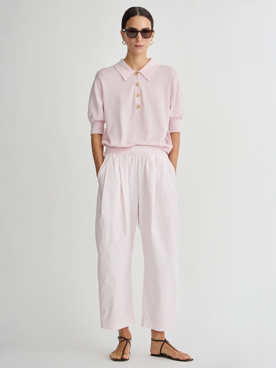 Victoria Beckham Spa Pleat Pant in Rosewater