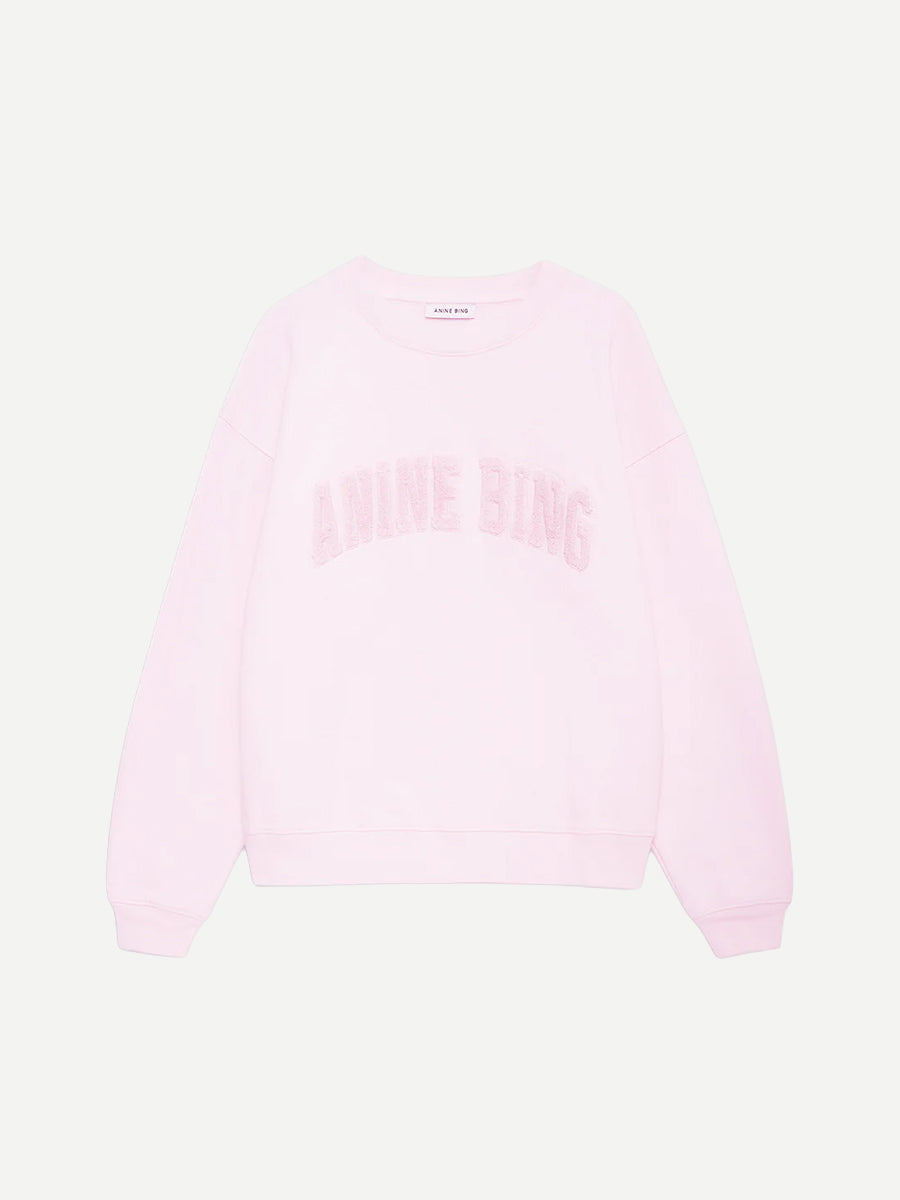 Anine Bing Spencer Sweatshirt in Powder Pink
