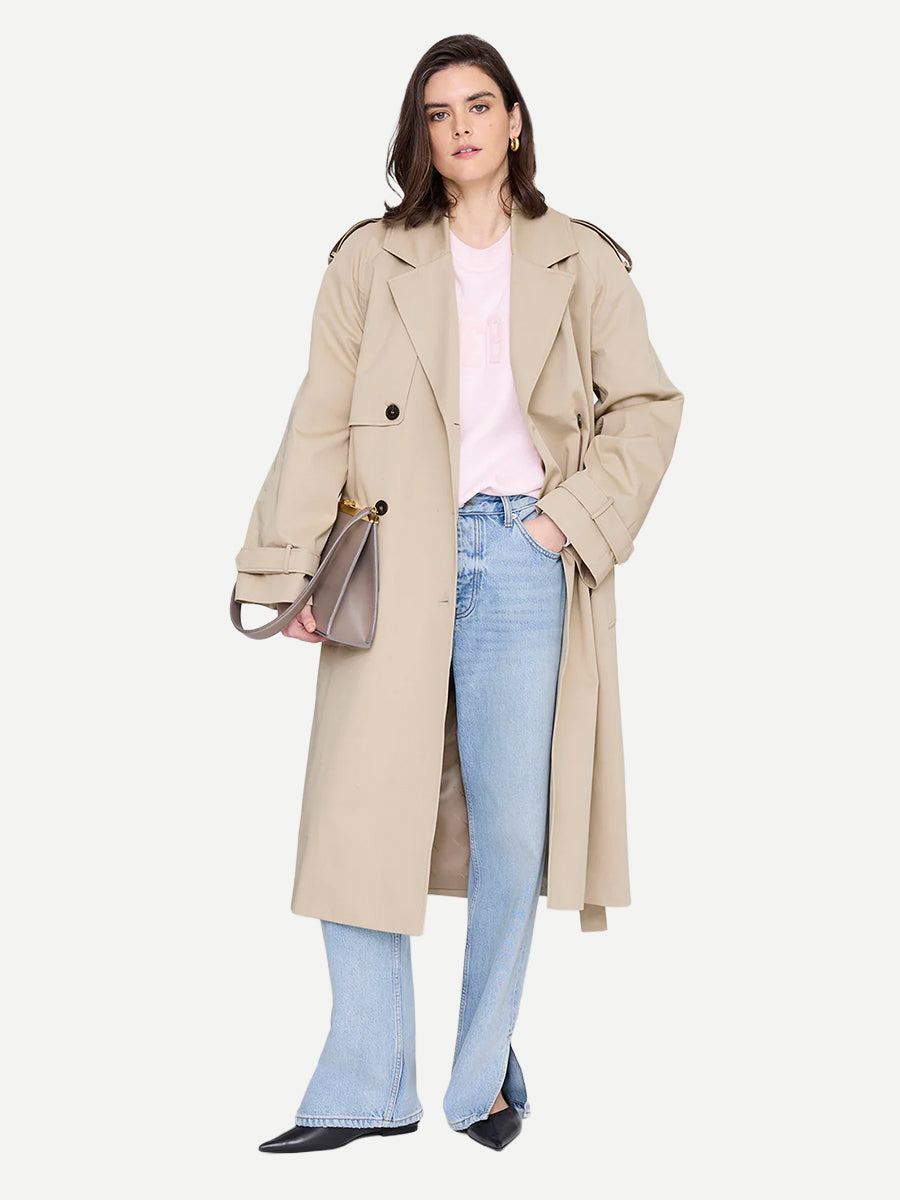 Anine Bing Spencer Sweatshirt in Powder Pink