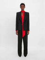 Victoria Beckham Square Shoulder Jacket in Black