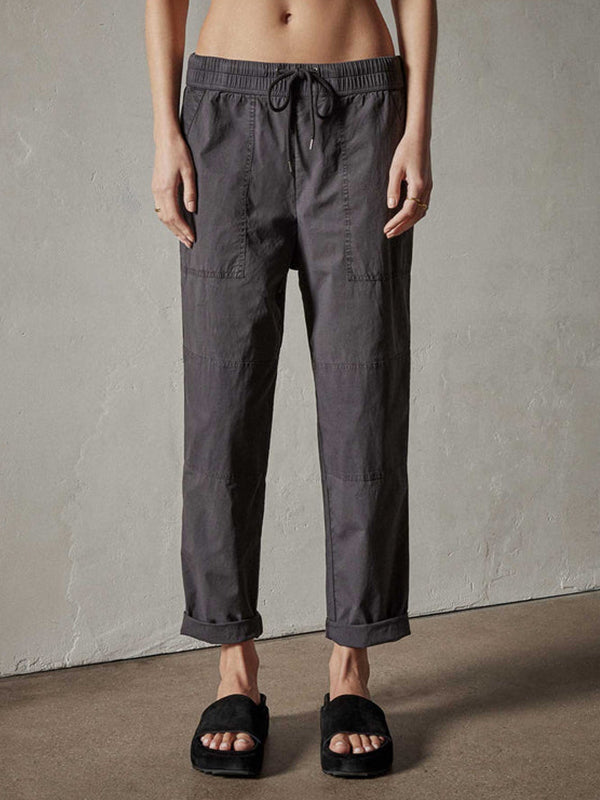 James Perse | Stretch Poplin Utility Pant in Magma Pigment