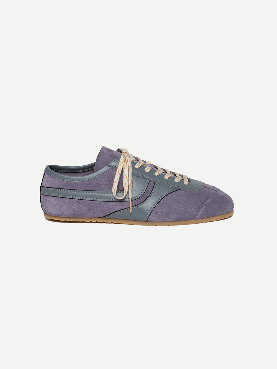 Dries Van Noten Suede Leather Sneakers in Mauve