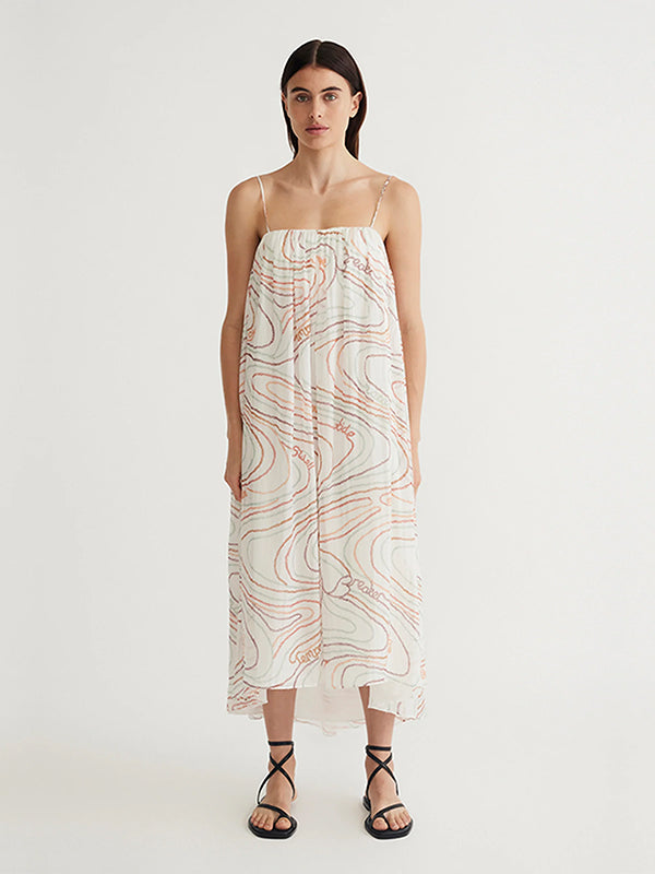 Antipodean | Surge Gathered Bust Line Dress In Zest\
