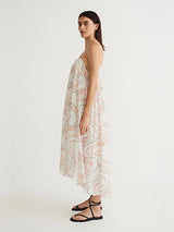Antipodean | Surge Gathered Bust Line Dress In Zest