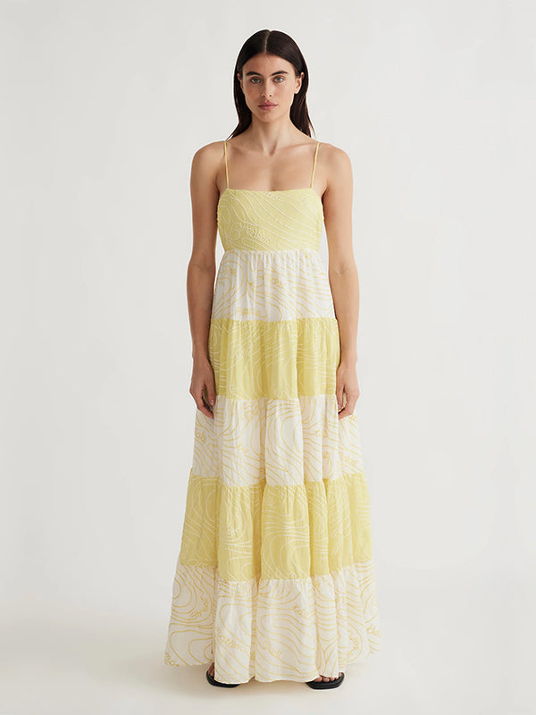 Antipodean | Surge Tiered Maxi in Zest
