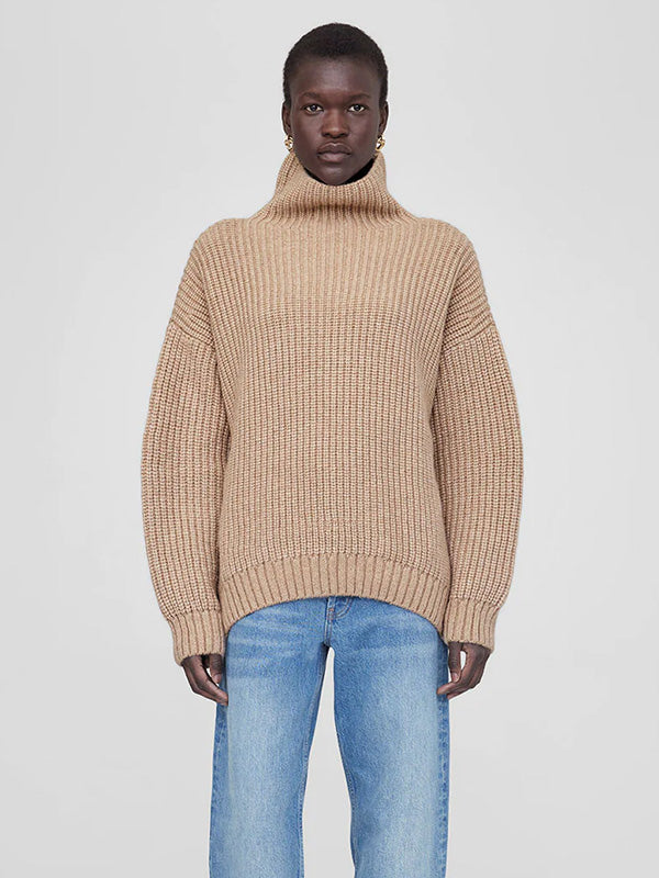 Anine Bing Sydney Sweater In Camel