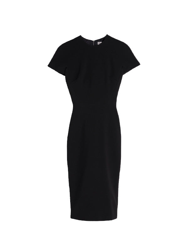Victoria Beckham T-Shirt Fitted Dress in Black