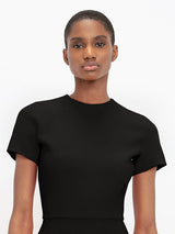 Victoria Beckham T-Shirt Fitted Dress in Black