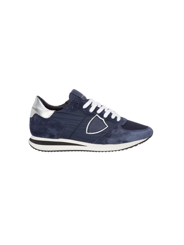 Philippe Model TRPX Basic Sneaker in Bleu Argent