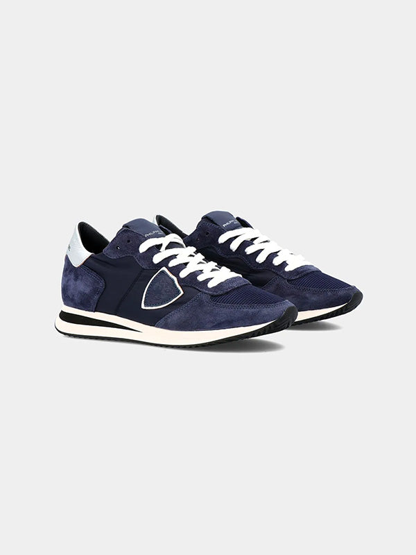 Philippe Model TRPX Basic Sneaker in Bleu Argent