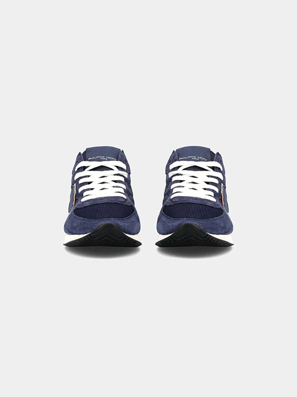 Philippe Model TRPX Basic Sneaker in Bleu Argent