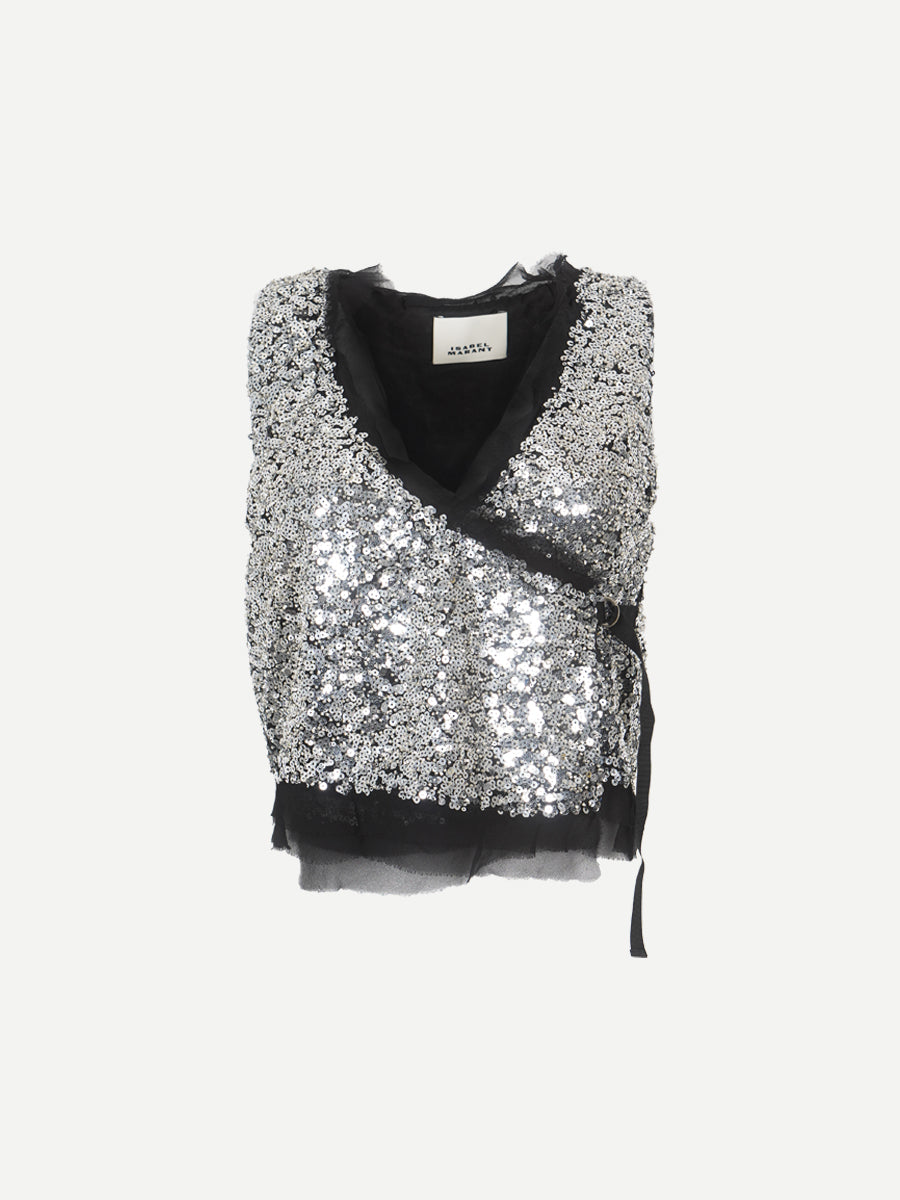 Isabel Marant Tahina Jacket in Silver