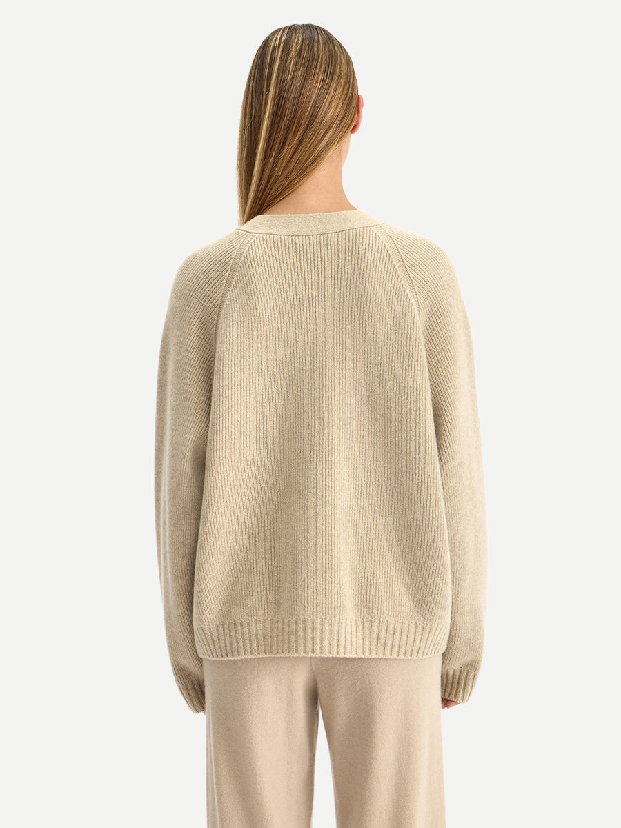 Tallis Cardigan in Jute Marle
