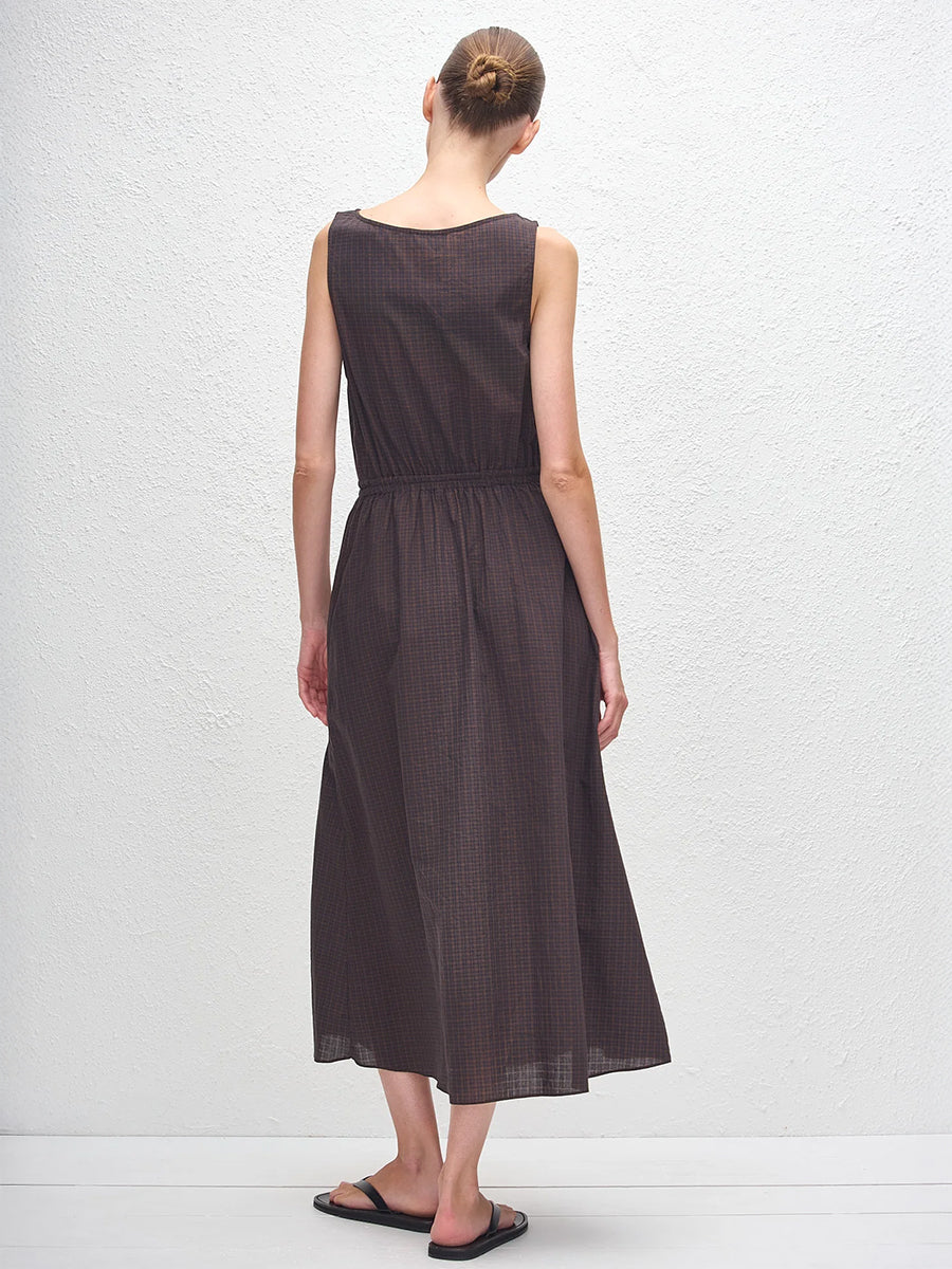 Tank Midi Dress in Nantucket Check