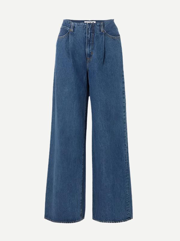 SLVRLAKE Taylor Wide Pleat Jean in Sweet Memory