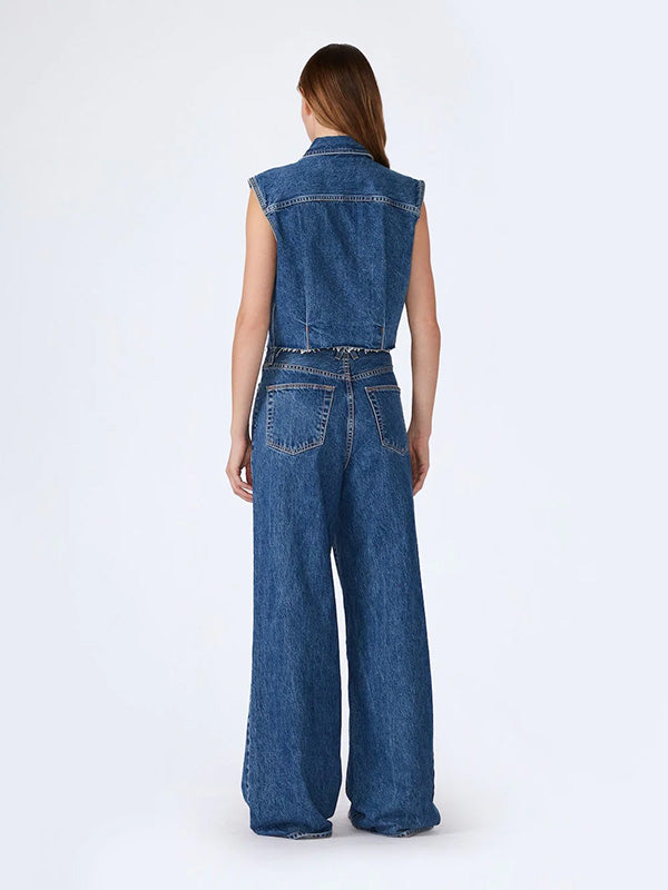 SLVRLAKE Taylor Wide Pleat Jean in Sweet Memory