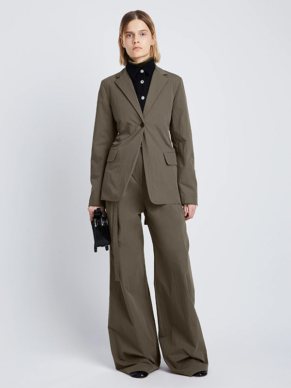 PROENZA SCHOULER WHITE LABEL | Technical Suiting Blazer in Wood